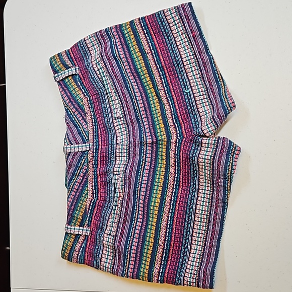 GAP CITY SHORT 6 SHORTS MULTI-COLORED POCKETS BELT LOOPS - Picture 7 of 9